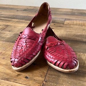 Huaraches style slip ons